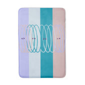 Tapis de Bain à Rayures Multicolores (Devant (Vertical))