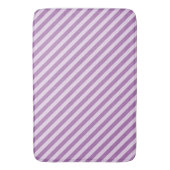 Tapis de bain à rayures violettes (devant Vertical)