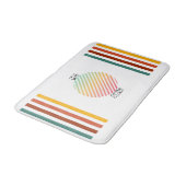 Tapis de bain à rayures vives (Angle)