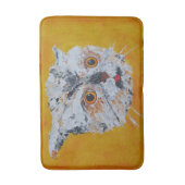 Tapis de bain à visage de chat artistique cool ! (Devant (Vertical))
