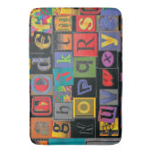 Tapis De Bain ABCDEFG — L'alphabet des polices folles (devant Vertical)