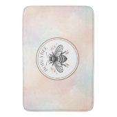 Tapis de bain abeille à miel (devant Vertical)