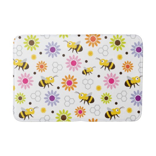Tapis De Bain Abeille & Fleurs (Devant)