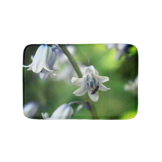 Tapis De Bain Abeille sur Bluebell Flower Close Up (Devant)