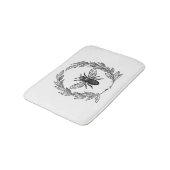 Tapis De Bain Abeille vintage fleurie (Angle)