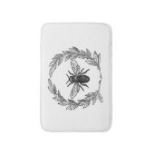 Tapis De Bain Abeille vintage fleurie (Devant (Vertical))