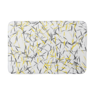 Tapis De Bain Abrégé sur jaune gris