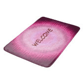 Tapis De Bain Absorber la texture rose vitrage. (Angle)