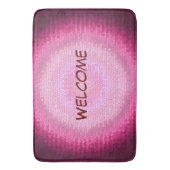 Tapis De Bain Absorber la texture rose vitrage. (devant Vertical)