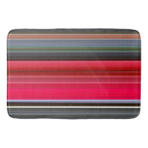 Tapis De Bain Abstract #1: Red and Grey