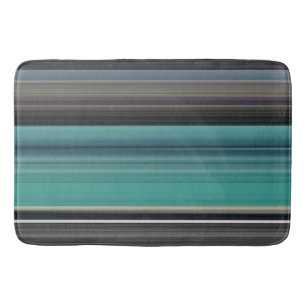 Tapis De Bain Abstract #1: Teal and grey