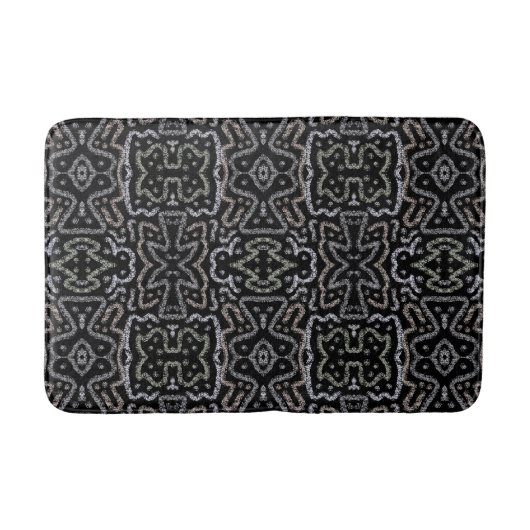 Tapis De Bain Abstract Arrow Grunge Pattern And Soft Pastels (Devant)