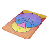 Tapis De Bain Abstract Geometric Circles Line Colorful  (Angle)