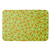 Tapis De Bain Abstract geometric swirl retro lime pattern (Devant)