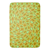 Tapis De Bain Abstract geometric swirl retro lime pattern (devant Vertical)