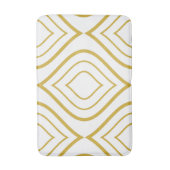 Tapis De Bain Abstract geometrical, white and gold (Devant (Vertical))