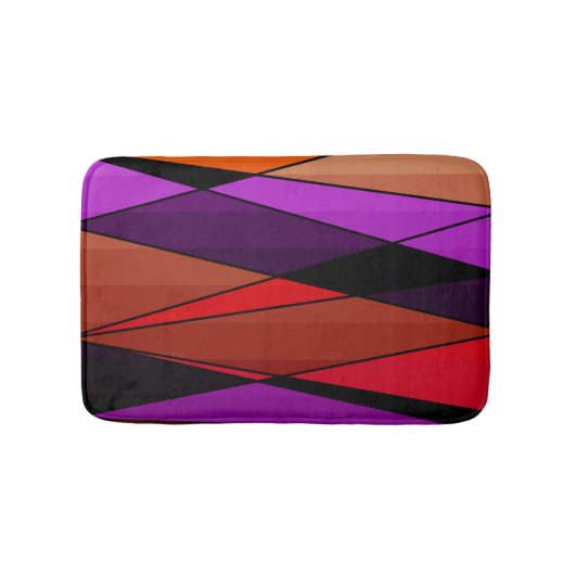 Tapis De Bain Abstract moderne geometric shapes triorange (Devant)