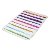 Tapis De Bain Abstract Painting Colorful Paint Brush Strokes (Angle)