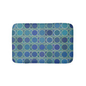 Tapis De Bain Abstract Shades of Blue Circle Pattern (Devant)