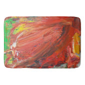 Tapis De Bain Abstract Vertical Gesture in Red (Devant)