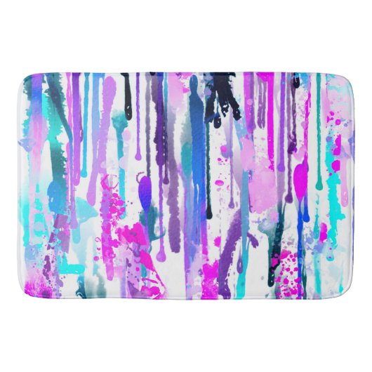 Tapis De Bain Abstract Watercolor (Devant)