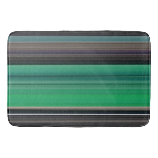 Tapis De Bain Abstrait #1 : Vert et gris (Devant)