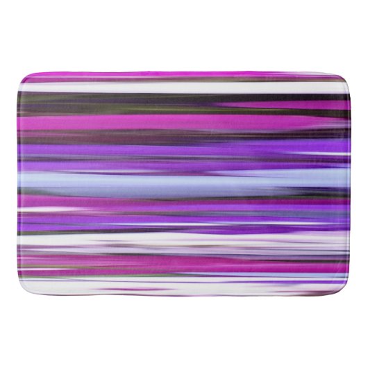Tapis De Bain Abstrait #2 : Flou pourpre (Devant)