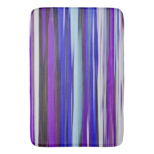Tapis De Bain Abstrait #2 : Flou ultraviolet (devant Vertical)