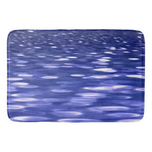 Tapis De Bain Abstrait #3 : Bleu shimmer