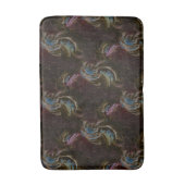 Tapis De Bain Abstrait atomique noir rétro (Devant (Vertical))