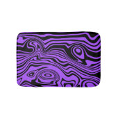 Tapis De Bain Abstrait Black violet Waves Bain Mat Choisir les c (Devant)