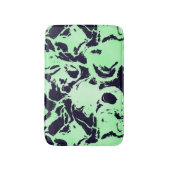 Tapis De Bain Abstrait bleu et vert (Devant (Vertical))
