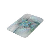 Tapis De Bain Abstrait bleu Mint vert Papillon Imaginaire fracta (Angle)