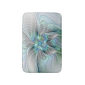 Tapis De Bain Abstrait bleu Mint vert Papillon Imaginaire fracta (Devant (Vertical))