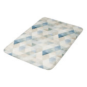 Tapis De Bain Abstrait Blue Tranquil Motif de plage (Angle)