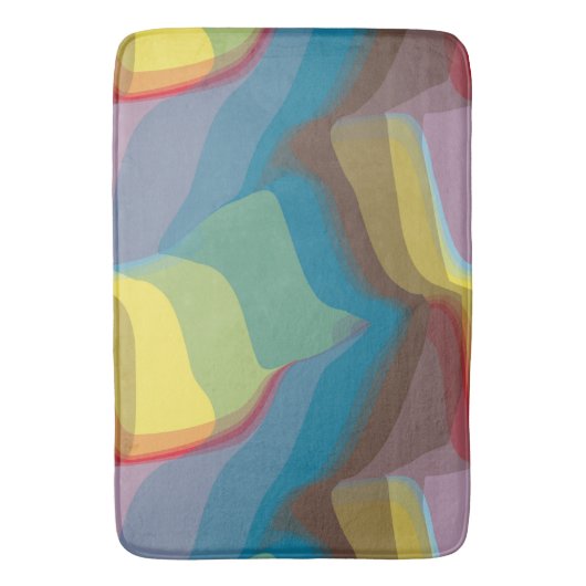 Tapis De Bain Abstrait coloré (devant Vertical)