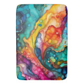 Tapis de bain abstrait coloré (devant Vertical)