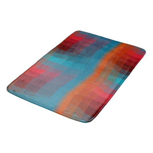 Tapis De Bain Abstrait coloré (Angle)