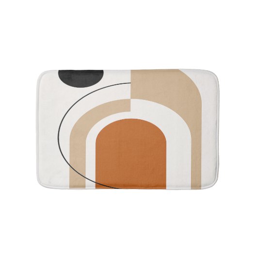 Tapis De Bain Abstrait Contemporain (Devant)