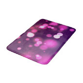 Tapis de bain Abstrait de conception blanc rose/po (Angle)