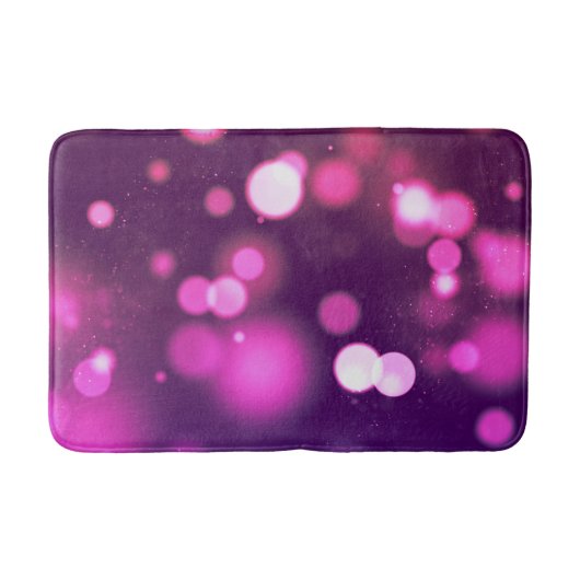 Tapis de bain Abstrait de conception blanc rose/po (Devant)