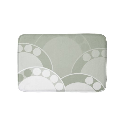 Tapis De Bain Abstrait Fern Frond - Vert clair - Mat de bain (Devant)
