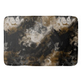 Tapis De Bain Abstrait fractal noir et or (Devant)