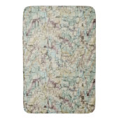 Tapis De Bain abstrait géométrique (devant Vertical)