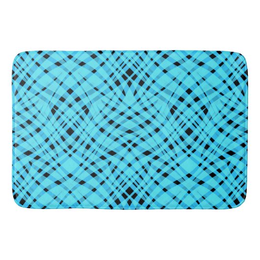 Tapis De Bain Abstrait géométrique moderne rayé rayé clair (Devant)