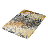 Tapis De Bain Abstrait gris et jaune (Angle)