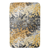 Tapis De Bain Abstrait gris et jaune (devant Vertical)