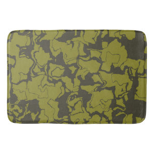 Tapis De Bain Abstrait gris et vert