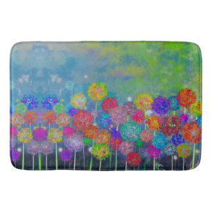 Tapis De Bain Abstrait impressioniste champ de fleurs douche cu