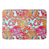 Tapis De Bain Abstrait marbré coloré (Devant)